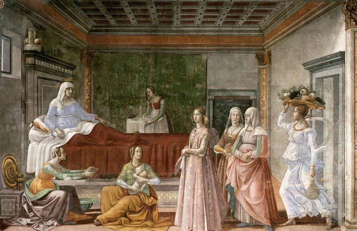 Domenico Ghirlandaio Birth of St John the Baptist